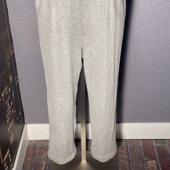 ANTHROPOLOGIE - jumpsuit: grey lined, sequins, pockets, adj. straps, zip - 14 - Picture 4 of 16